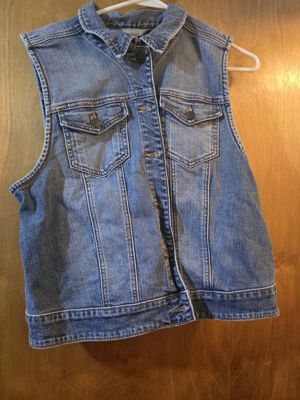 Rubbish Blue Denim Sleeveless Jacket Vest